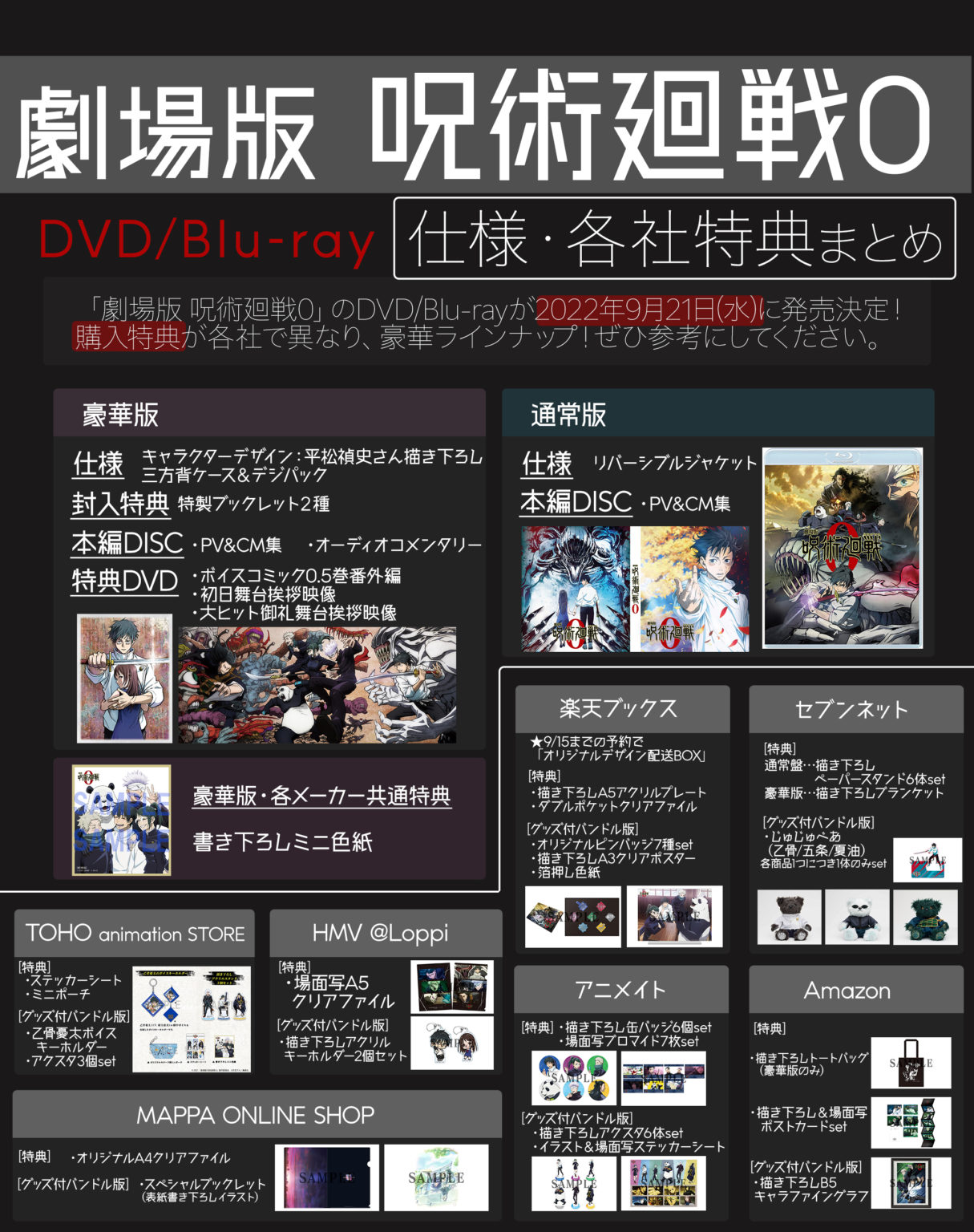Blu-ray 呪術廻戦 TVシリーズ 1期 初回生産限定版 全8巻セット+