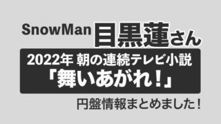 NHK朝の連続テレビ小説「舞いあがれ！」円盤情報｜【Snow Man】目黒蓮さんが初出演で主人公の「初恋の人」柏木弘明役を演じた
